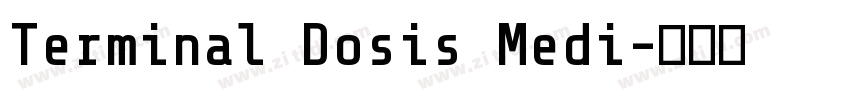 Terminal Dosis Medi字体转换